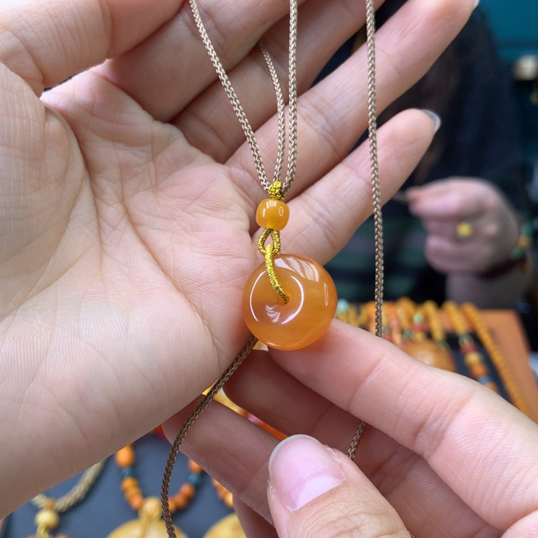 蜜蜡未镶嵌颈饰天然