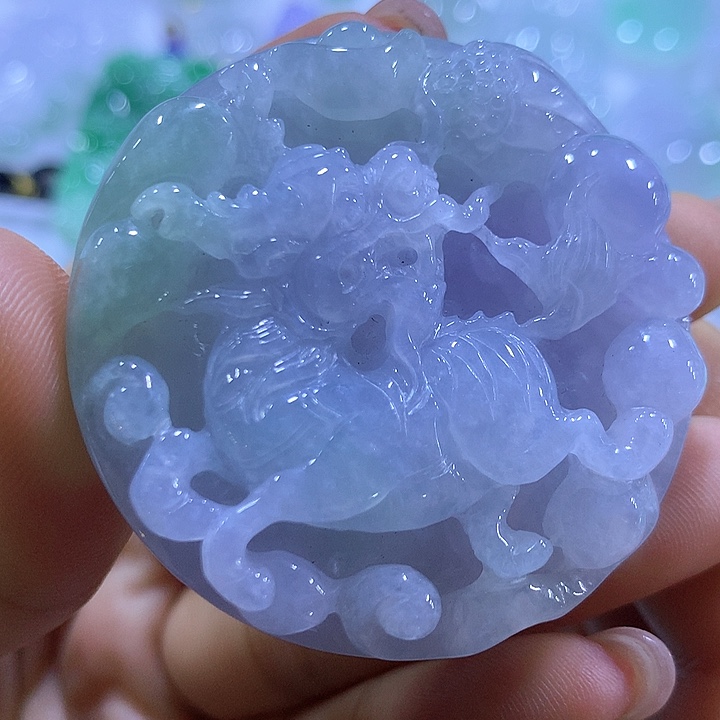 翡翠未镶嵌颈饰天然翡翠A货吊坠