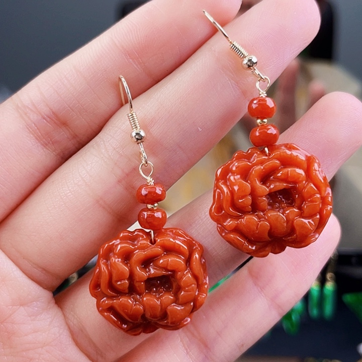 翡翠耳饰未镶嵌饰品