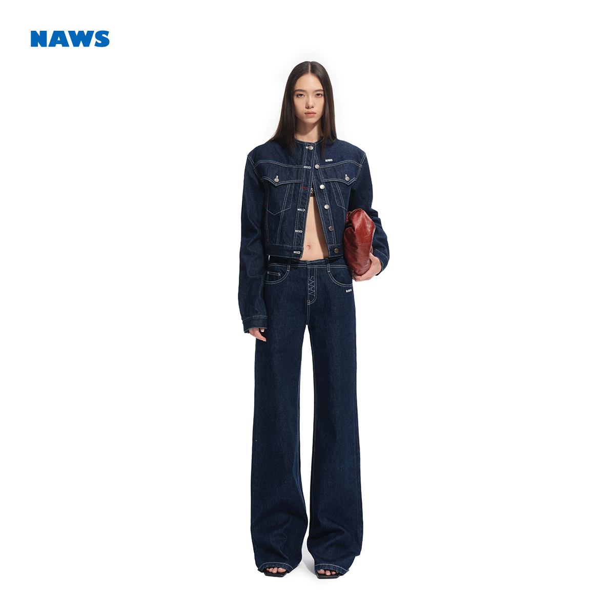 NAWS【+5cm N4 Pro】红点意大利牛仔裤 原牛丹宁中腰合身牛仔长裤