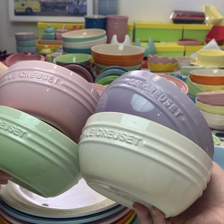 瓷片微瑕400毫升韩式面碗4只