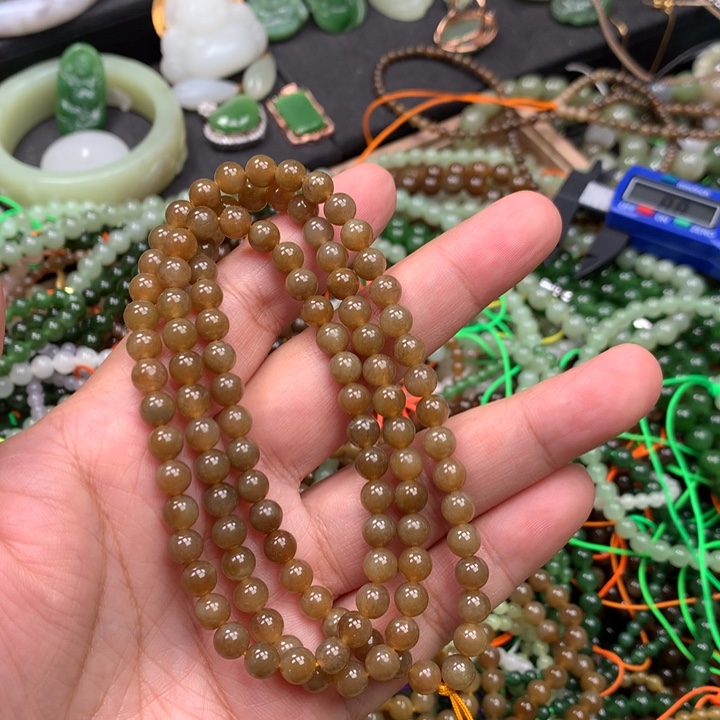 和田玉未镶嵌手链66