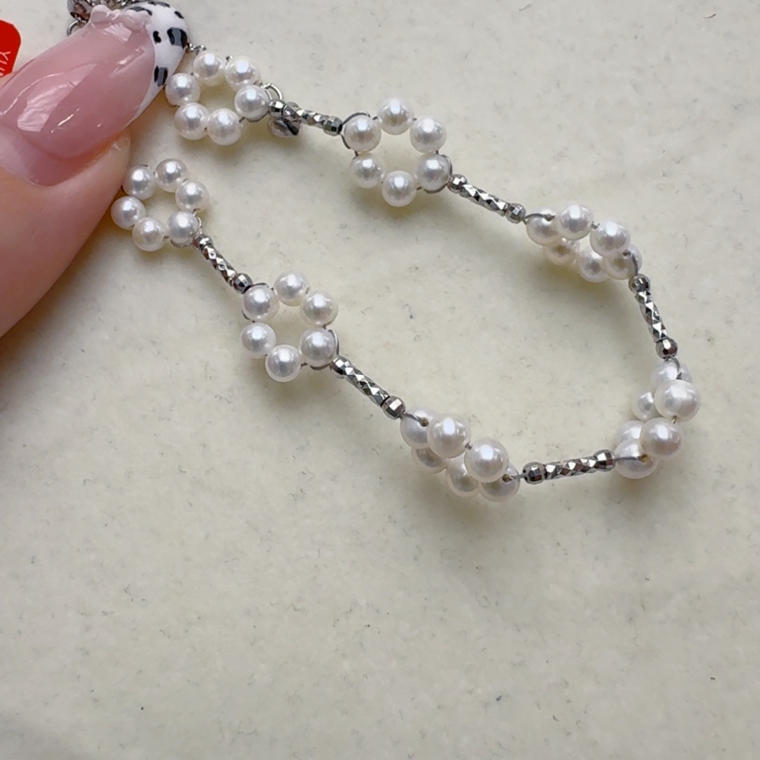 淡水珍珠手链银S925镶嵌@@bs141