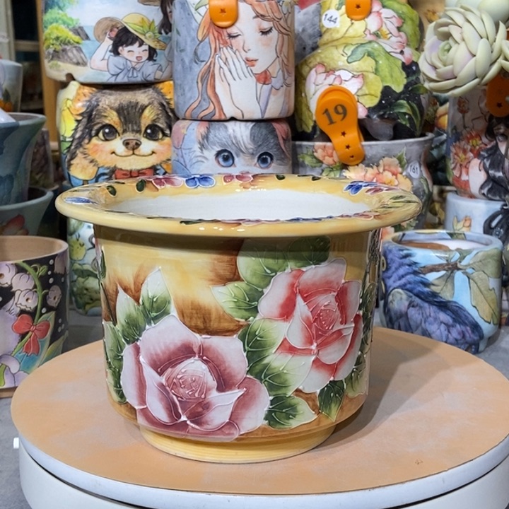 红陶景德镇艺术手绘作品