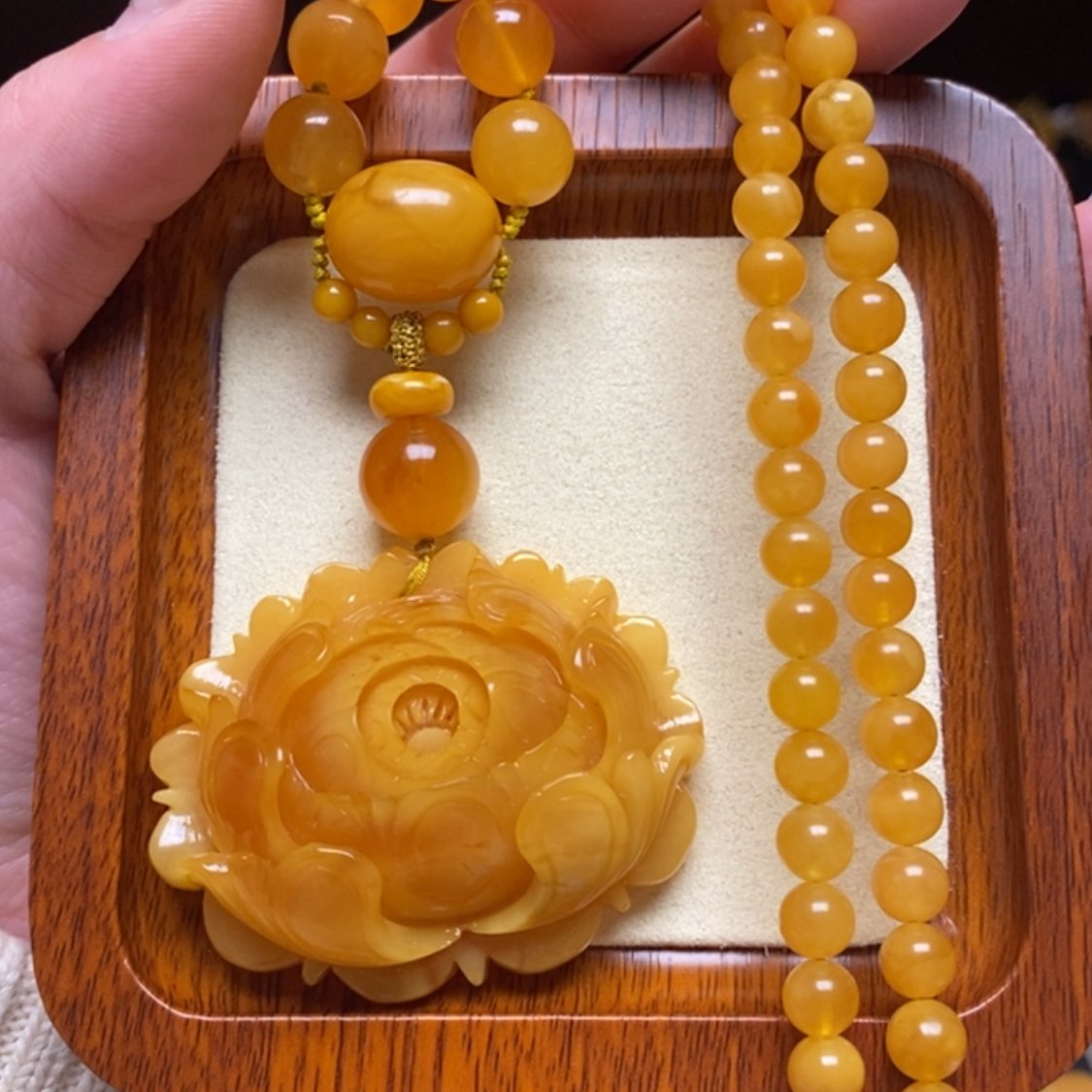 【闪购商品】蜜蜡颈饰未镶嵌项链