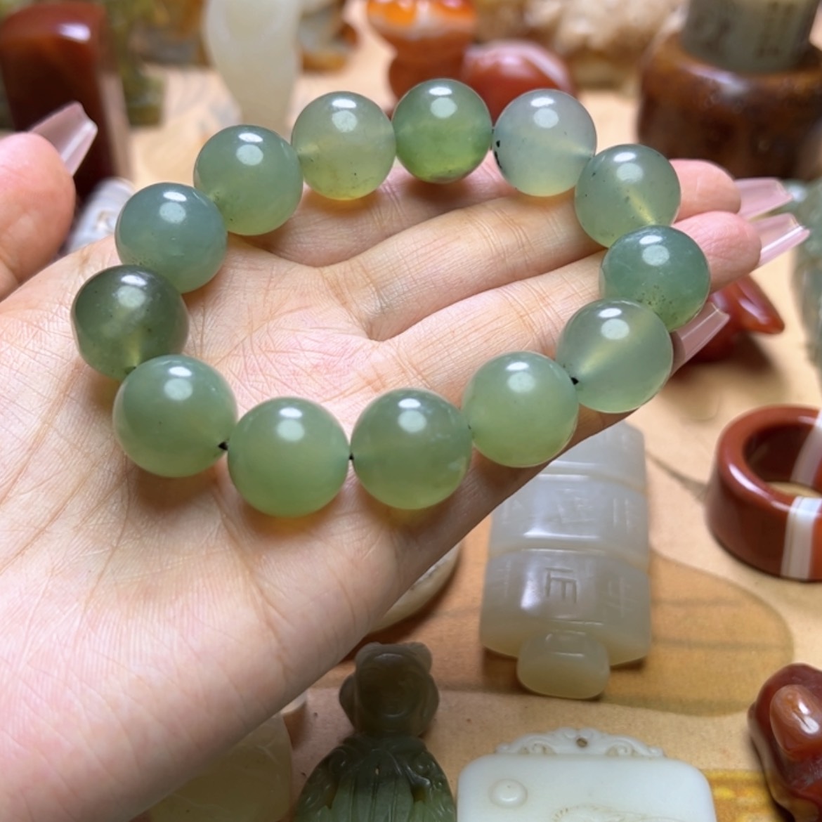 【闪购商品】蛇纹石玉颈饰未镶嵌