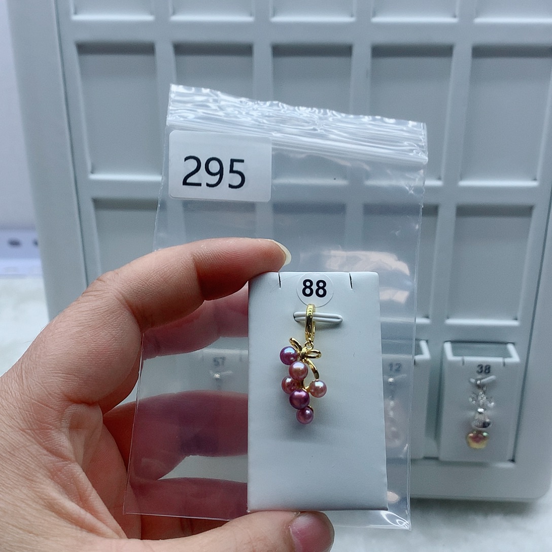 合金吊坠(不含链)淡水珍珠