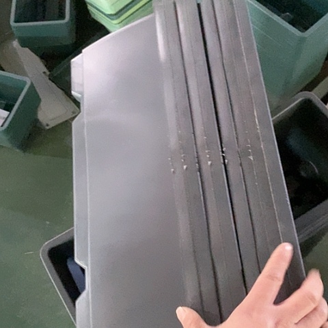 树脂瑕疵菜盆49长8个无托黑色