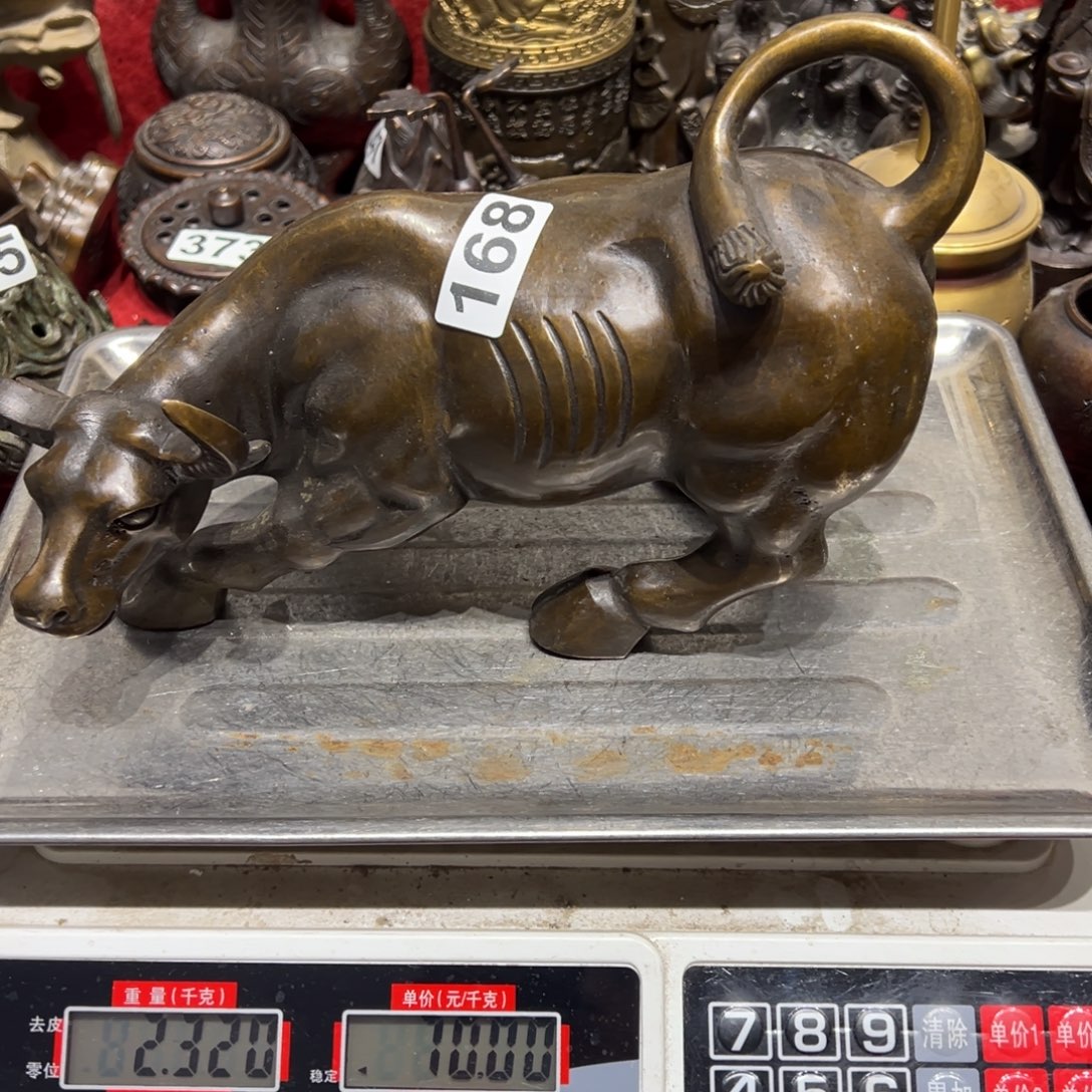 ****变黄铜摆件，文房摆件