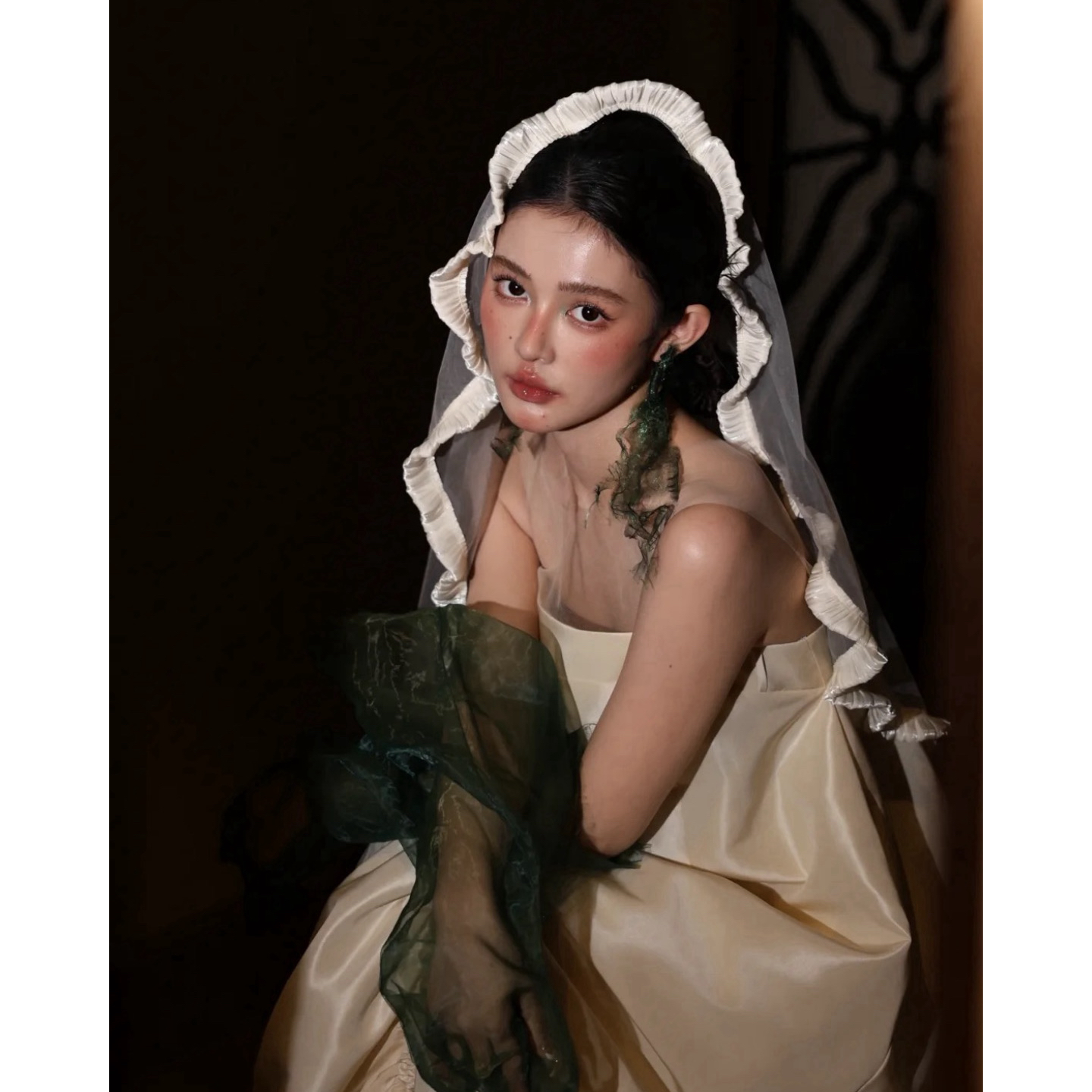 南一｜韩子老师同款  格林系绿色小众配饰