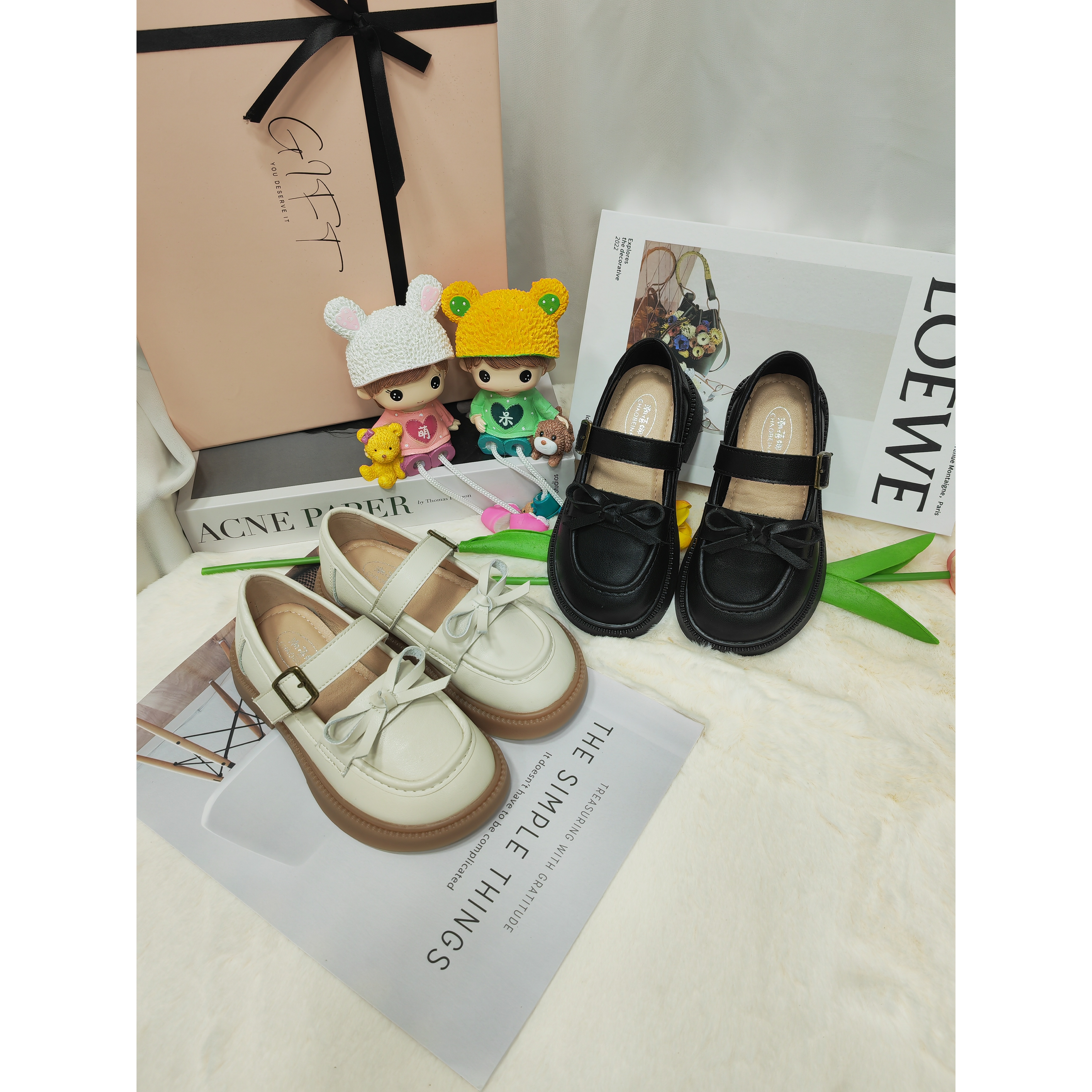 2025新款真皮软底软面玛丽珍小皮鞋女童百搭学院风小皮鞋乐福鞋