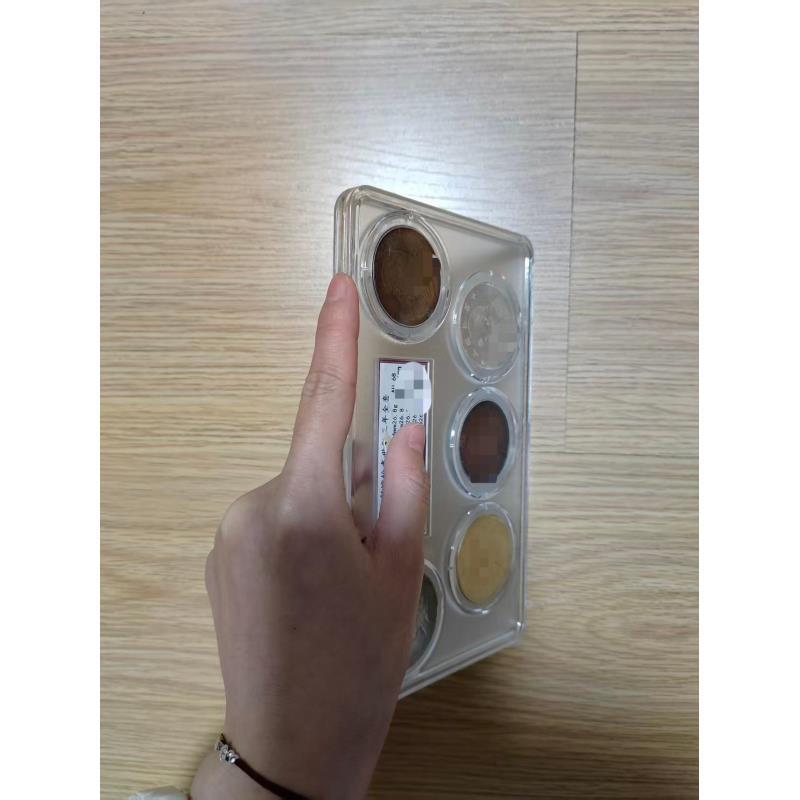 特色手工艺品  一盒五彩圆光头  复古风工艺品完整083