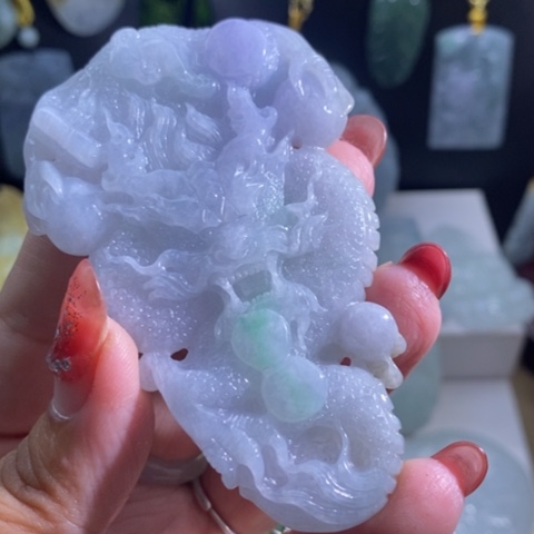 【闪购商品】颈饰未镶嵌翡翠龙牌