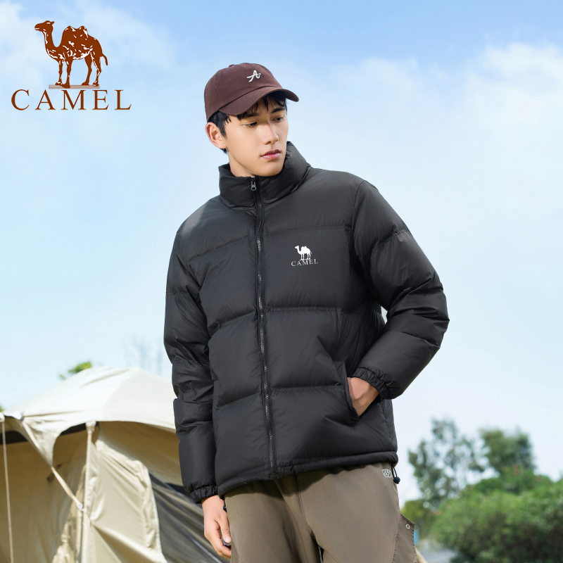 骆驼街火山男士羽绒服冬季新款立领加厚保暖百搭面包服男女同款