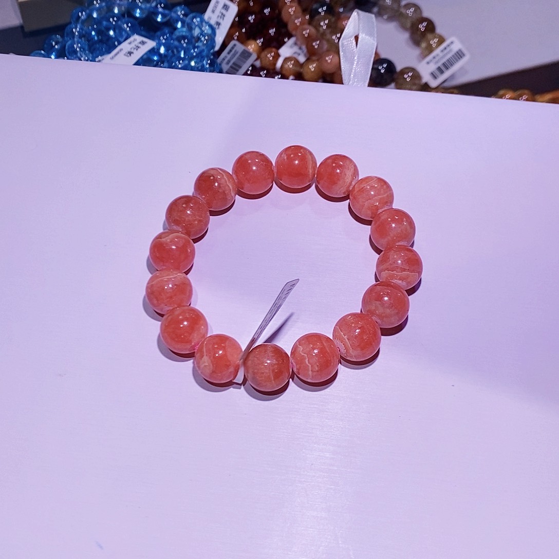 水晶手串未镶嵌用****6红纹石水晶