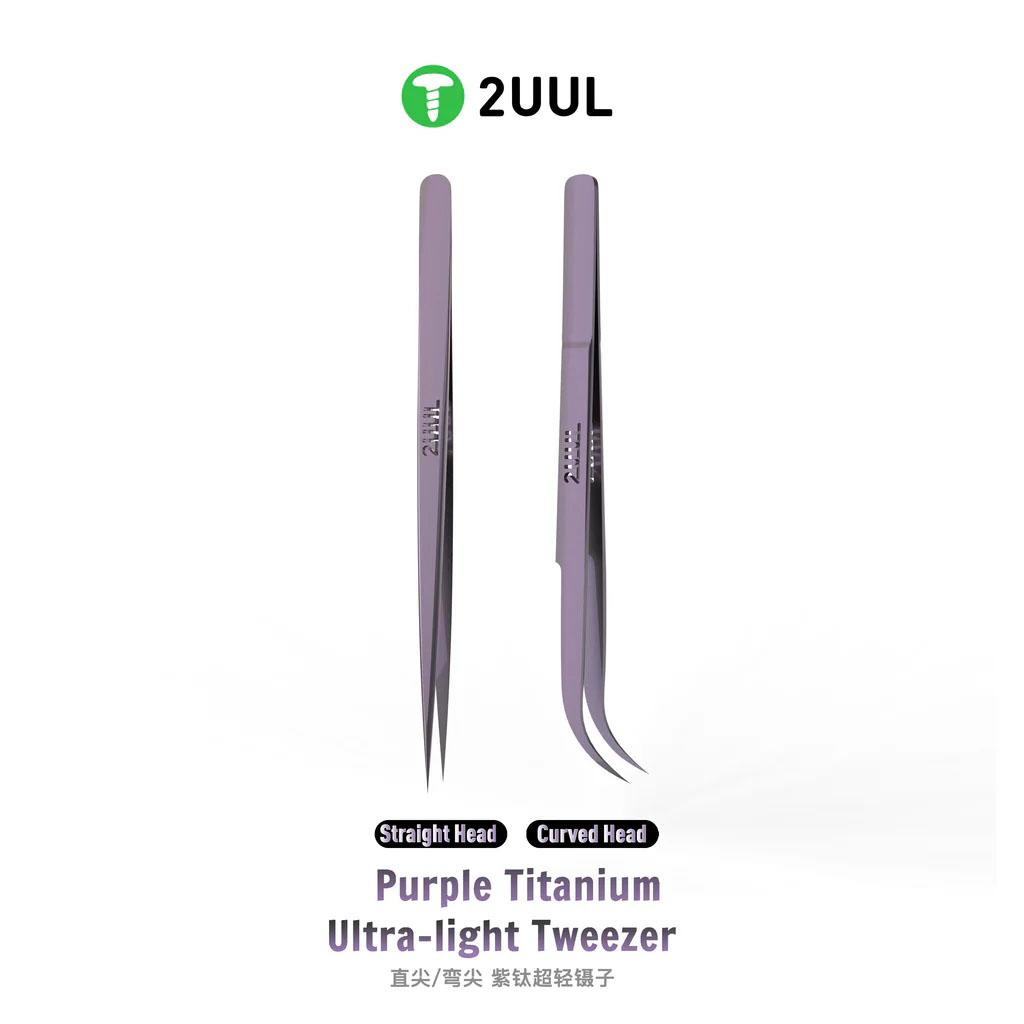 2UULTi21超轻紫钛合金镊子超精密特尖飞线镊子超硬2uul镊子