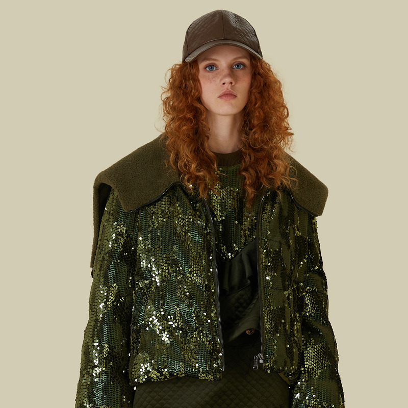 【小花】D63短羽绒服5E4Y58019