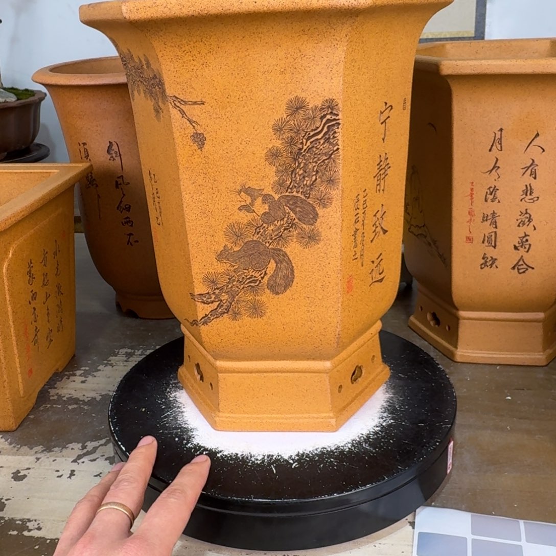 汇***社紫砂花盆紫砂花盆