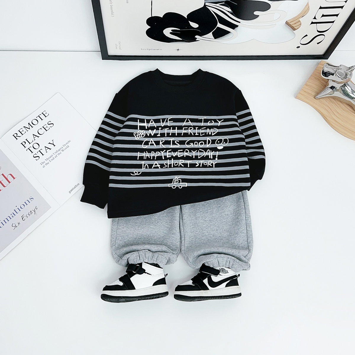 儿童卫衣加绒款长袖2025新款秋冬装男童 HS25118 悠悠童话童装