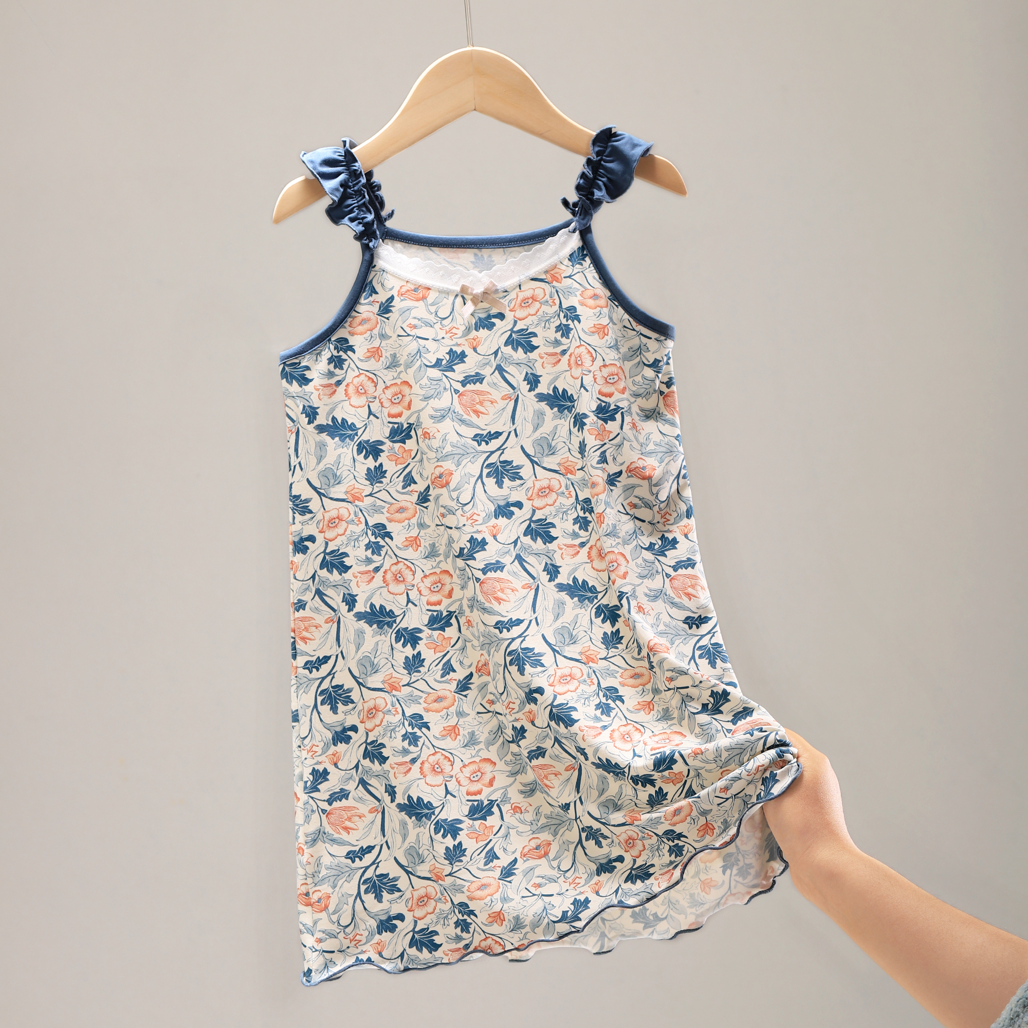 女童睡裙薄款夏季儿童睡衣公主风小女孩2025新款宝宝吊带裙 3259