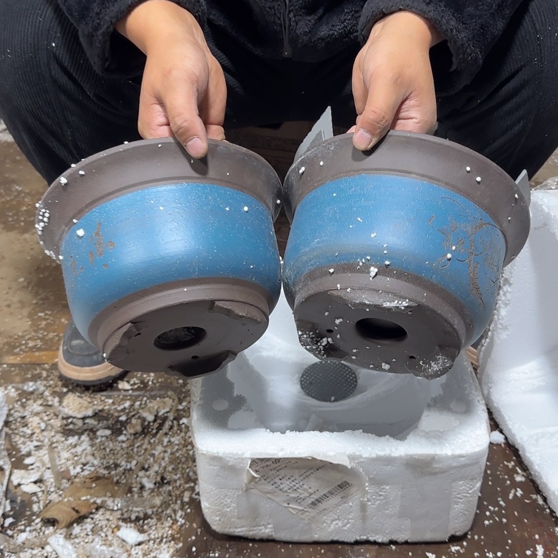 紫砂花盆口径14.10口径