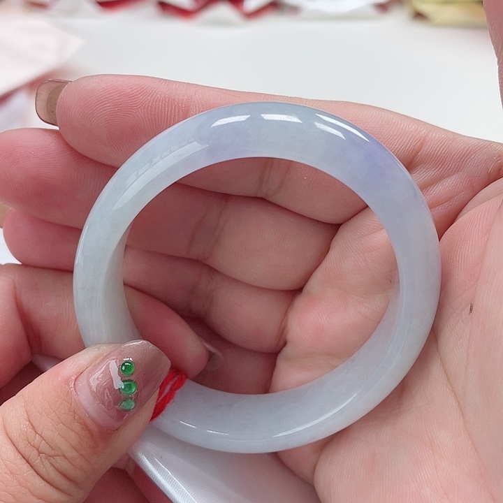 翡翠手镯未镶嵌缅甸翡翠手镯56圈