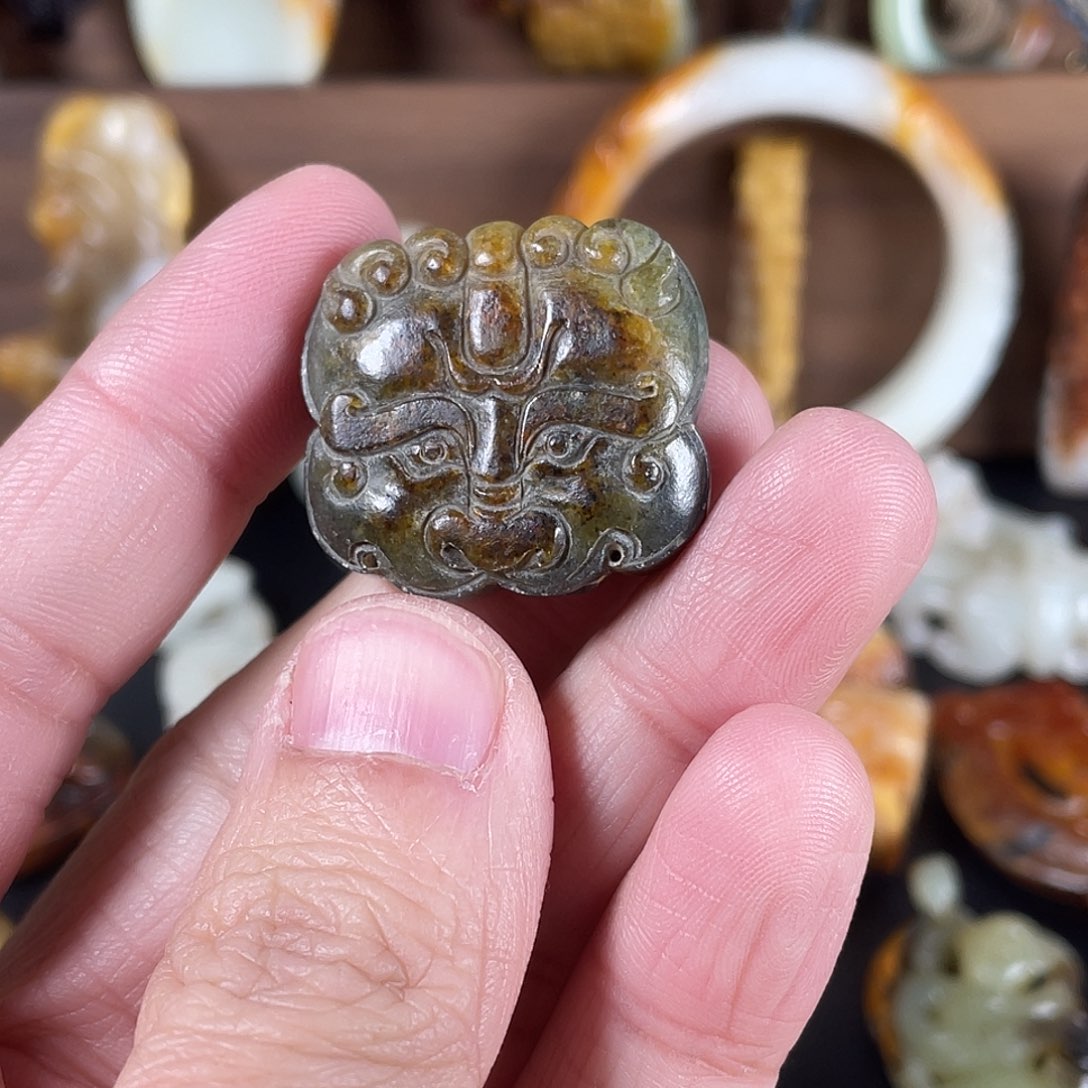 和田玉颈饰未镶嵌꧁****