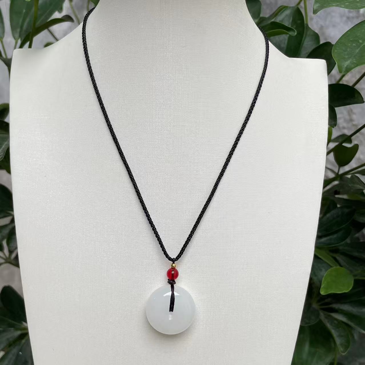 A622白卡小平安扣国风款式吊坠