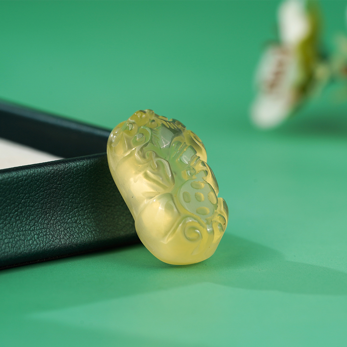 【单个】黄水晶貔貅-霸王貔貅手链单粒配件