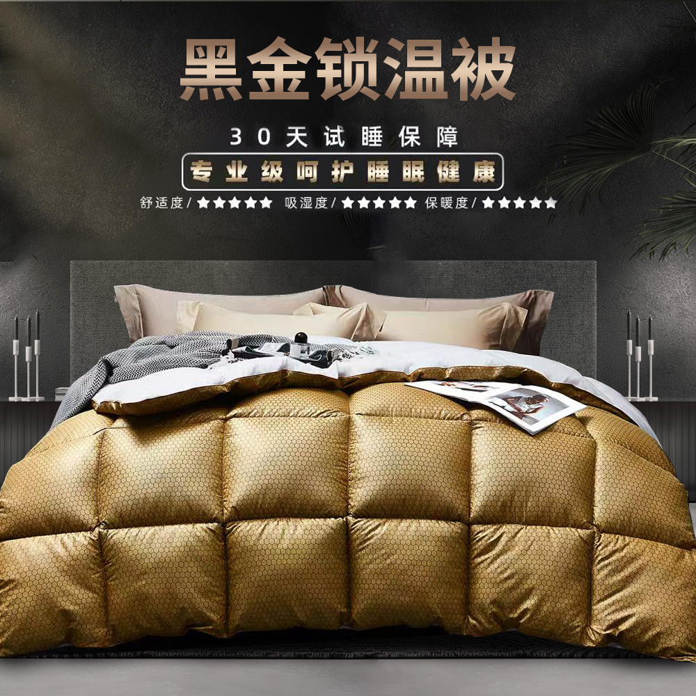 【30天免费试睡】黑金蓄热太空被零压力恒温被200*230约6斤QT78-PY