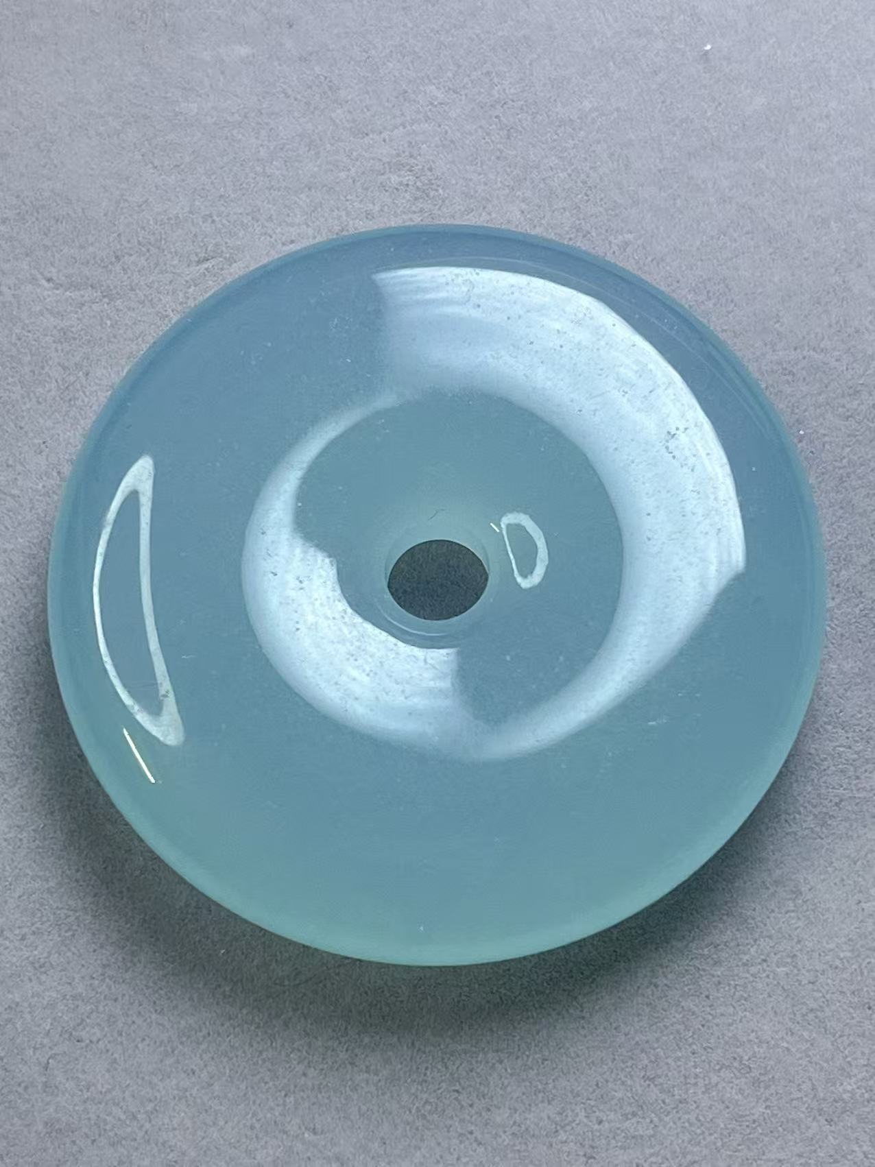 珠光宝气-精选天空蓝大平安扣通透品质毛衣链多样性发货-KZ001