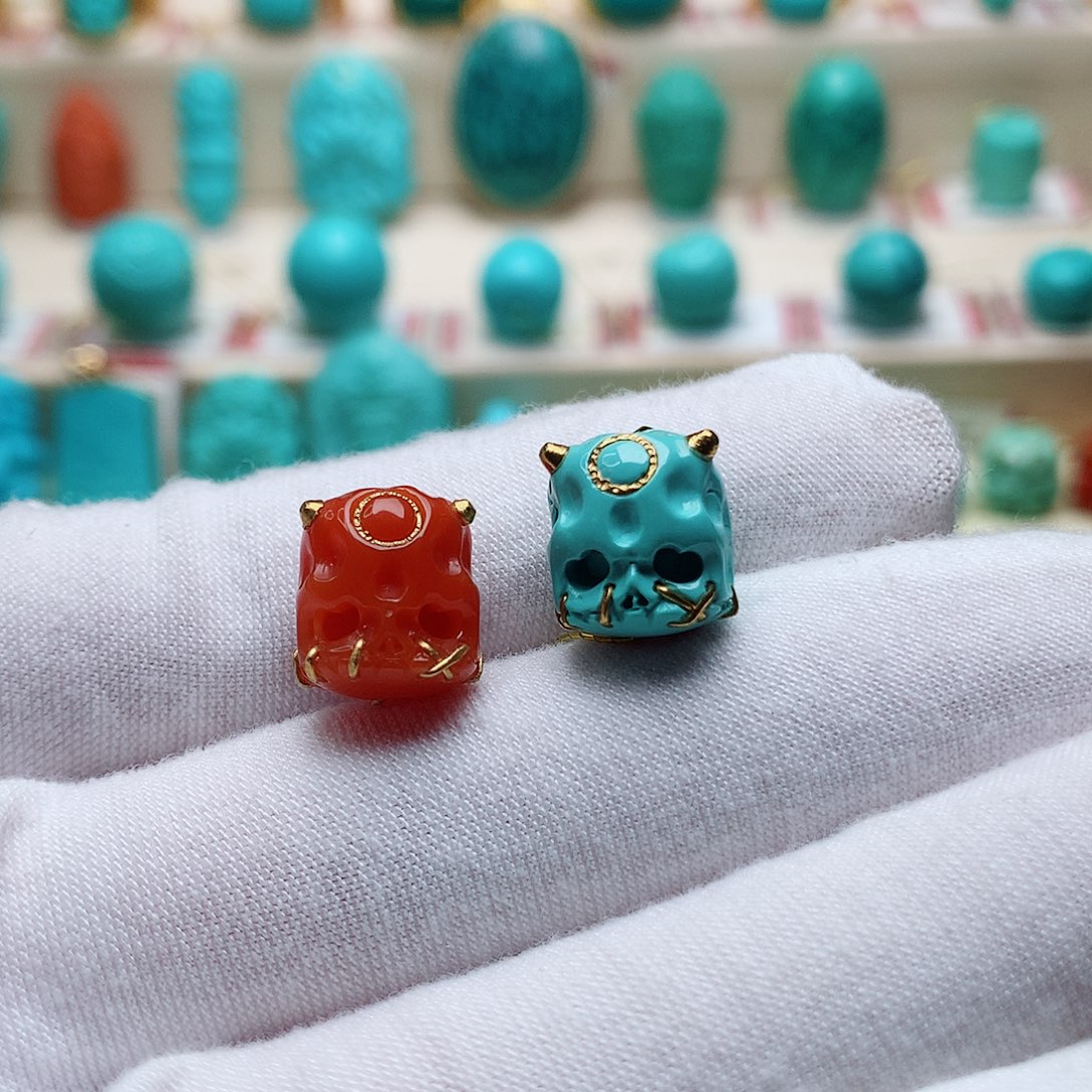 绿松石珠宝奇石未镶嵌