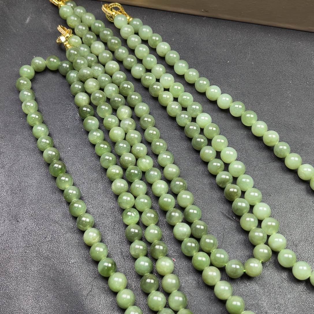 和田玉颈饰未镶嵌多样性俄罗斯碧玉项链卡10货头拍一发一