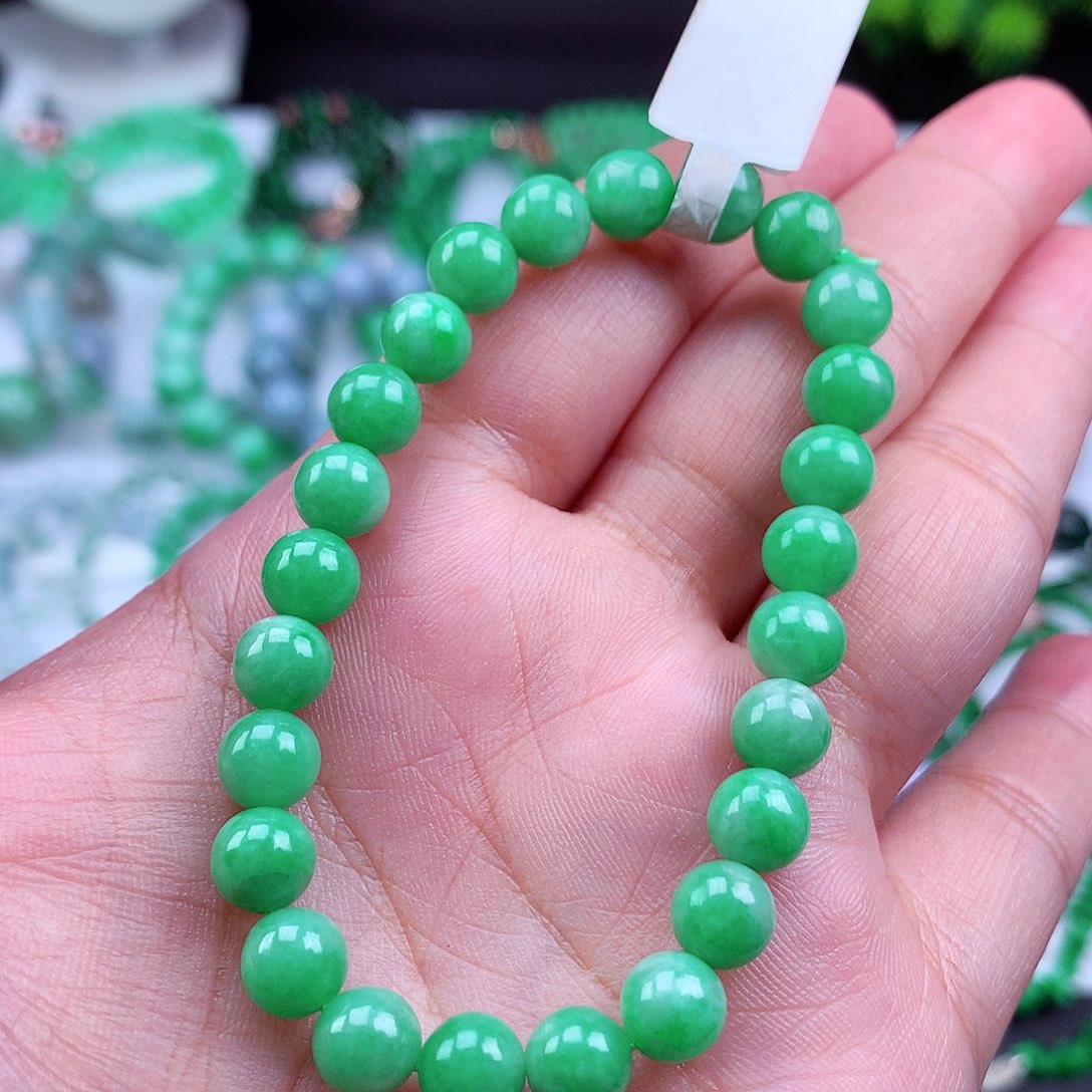 未镶嵌手链翡翠手串