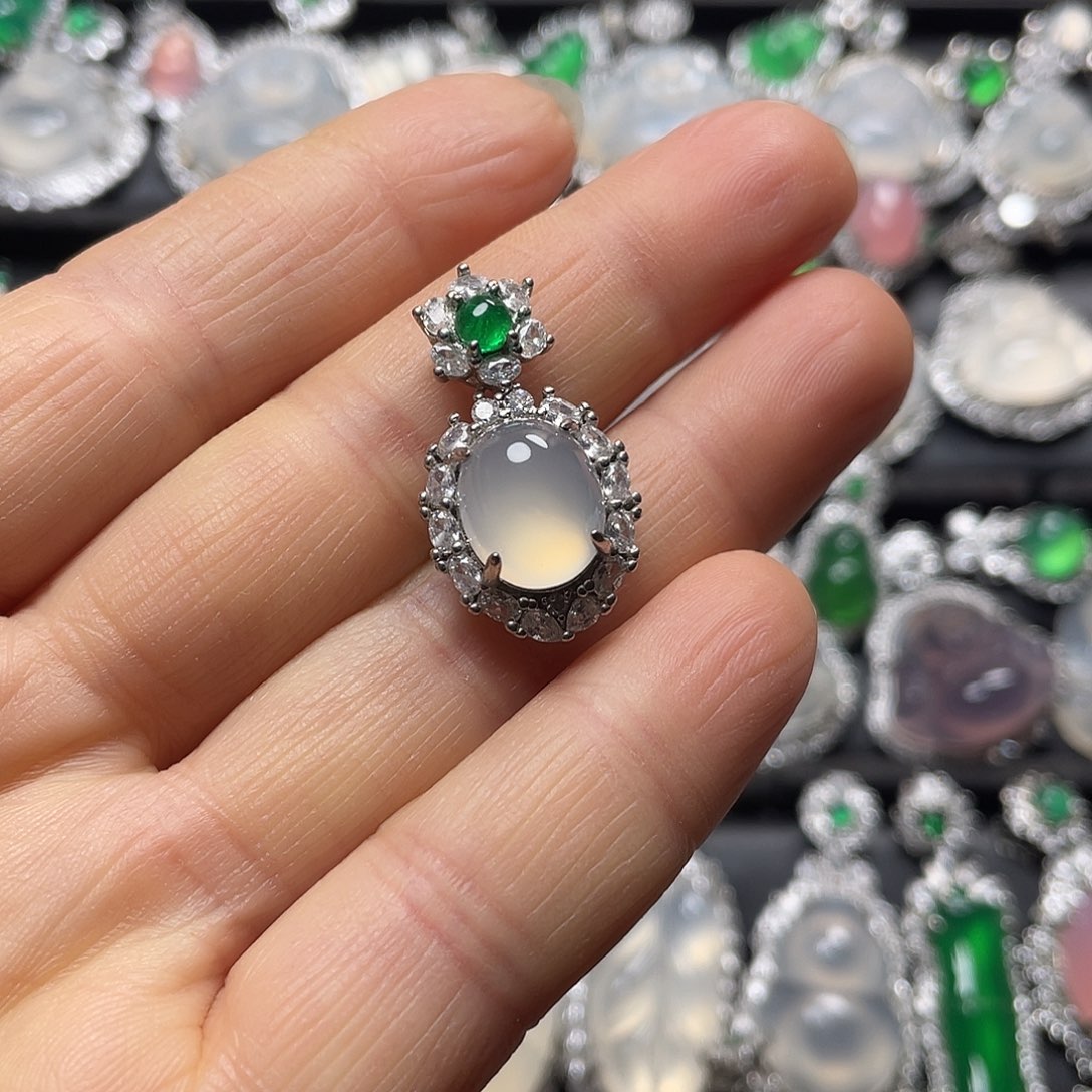 玛瑙/玉髓合金挂件