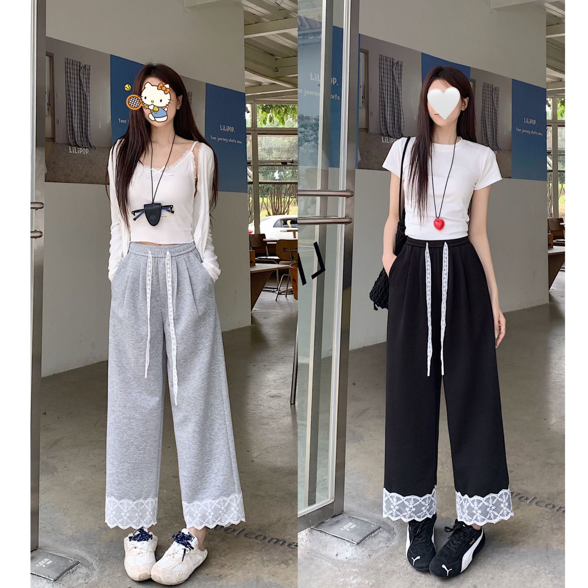 8070-夏季新款微胖显瘦休闲裤时尚薄款舒适