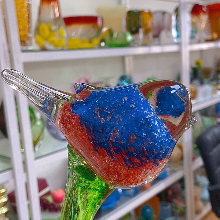 琉璃花瓶高42直径8