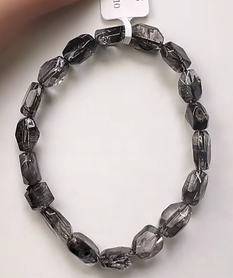 晶匠 黑银钛随形手串    编号H-JP57494