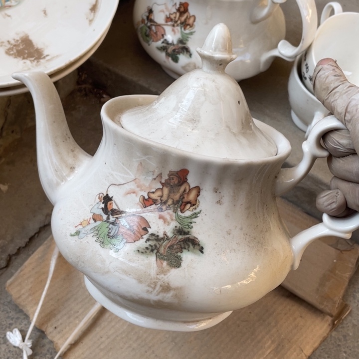 紫砂茶壶陶瓷艺术摆件