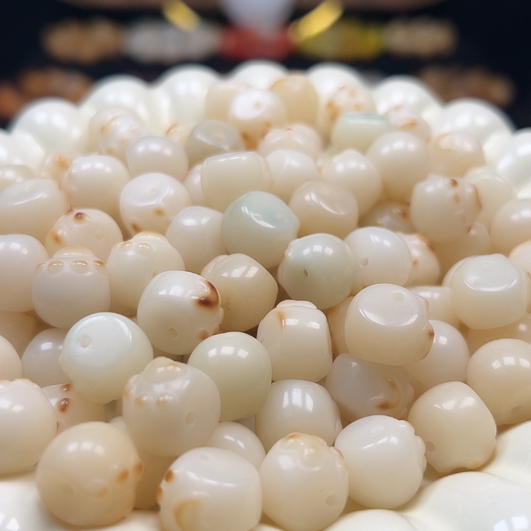 菩提根/象牙果手串卡13炭烧山竹猫爪100颗