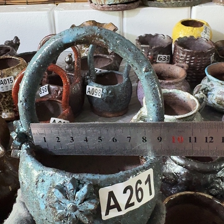 内口7高16粗陶手工