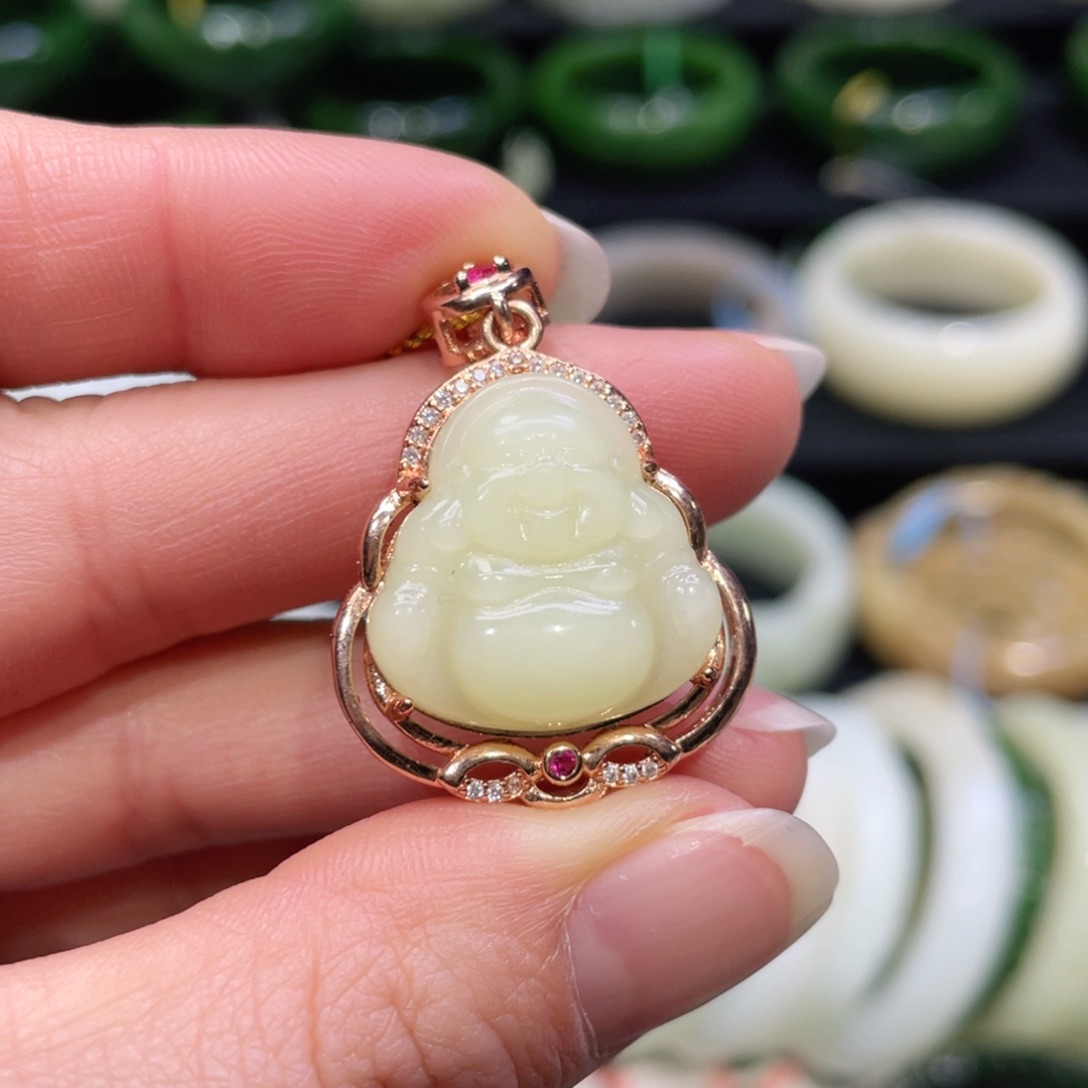 吊坠(不含链)未镶嵌和田玉