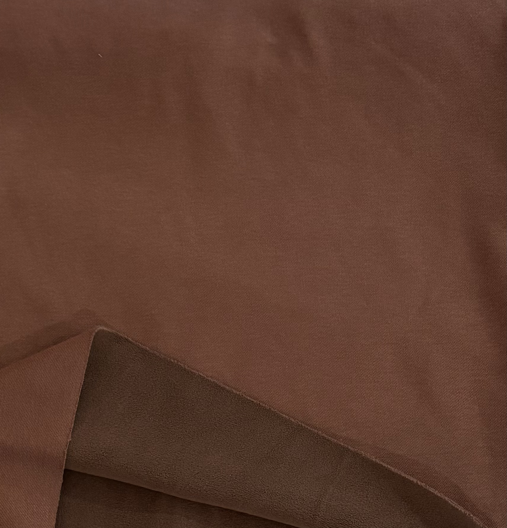 咖色棉面奥粒绒面料两米