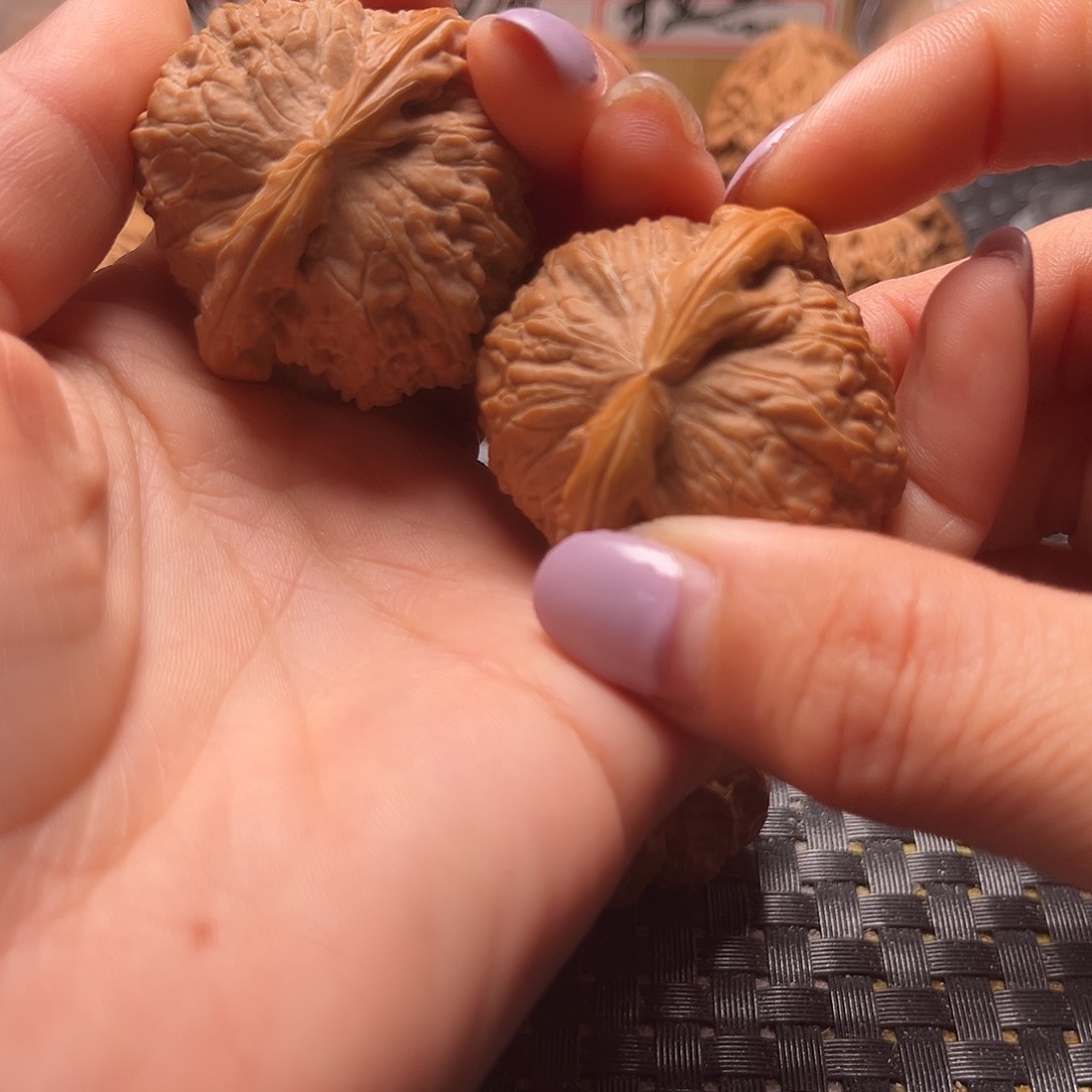 文玩核桃把件白狮子42