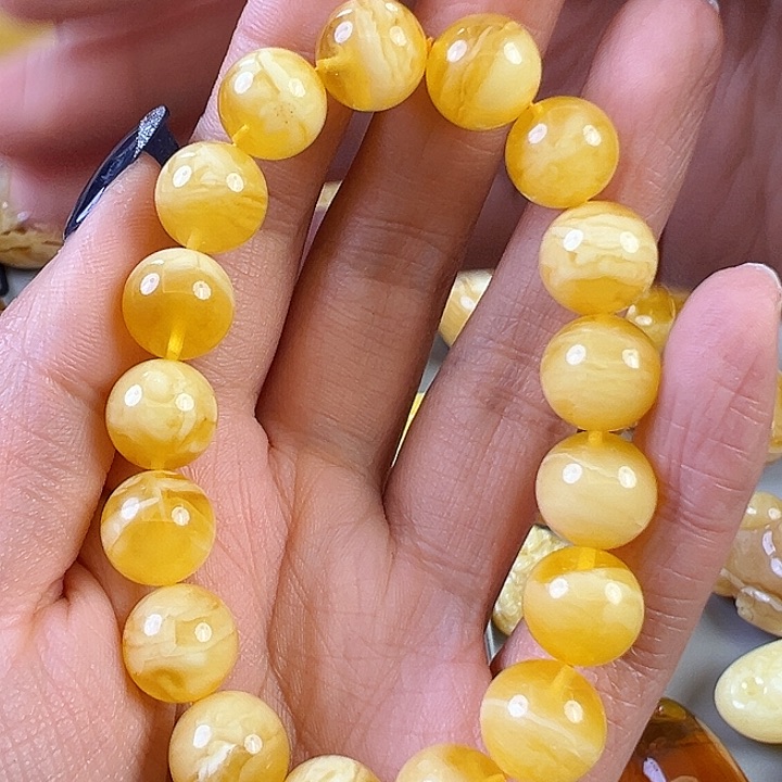 蜜蜡颈饰未镶嵌蜜蜡