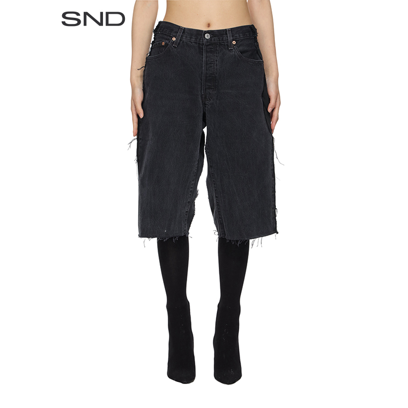 【PROTOTYPES 设计师品牌】SND SS25 毛边牛仔短裤