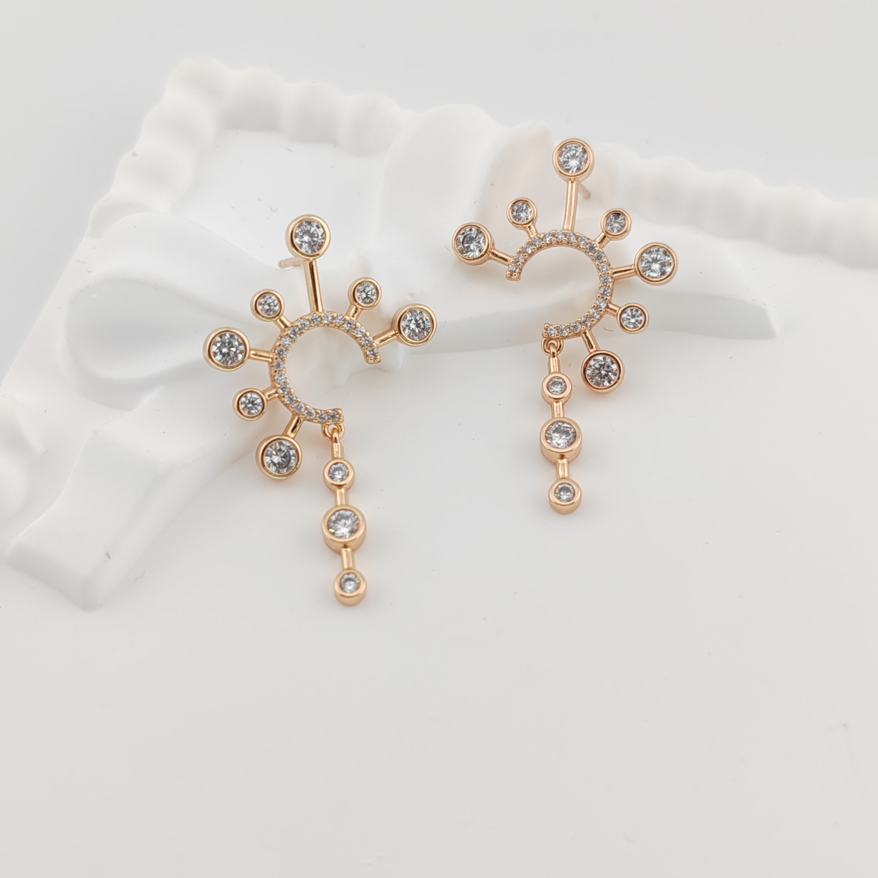 XUPING/旭平首饰 合金合成锆石耳饰 【潘生福利】 GDD X000682897