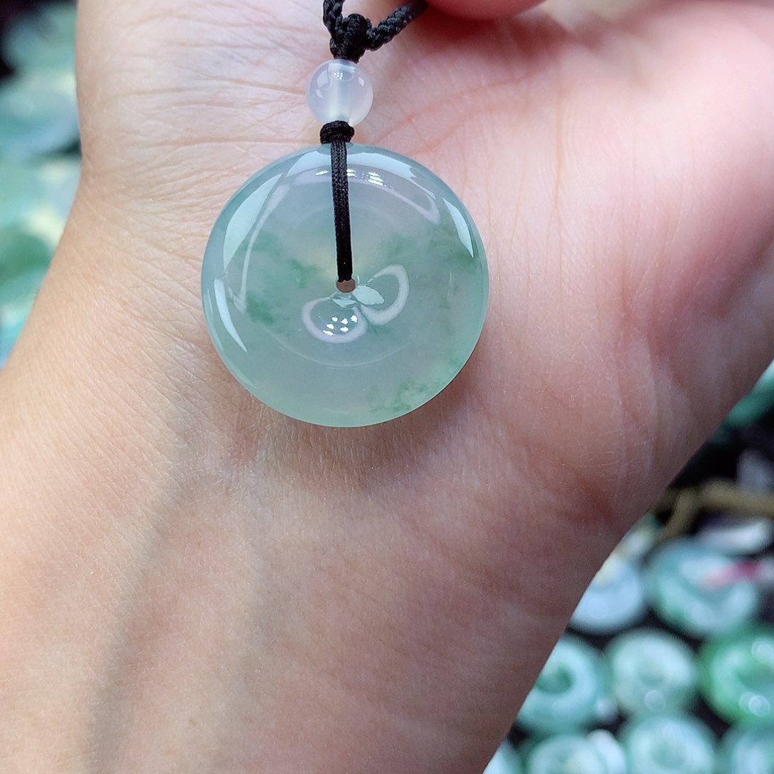 翡翠颈饰未镶嵌22尺寸21.8-5.8