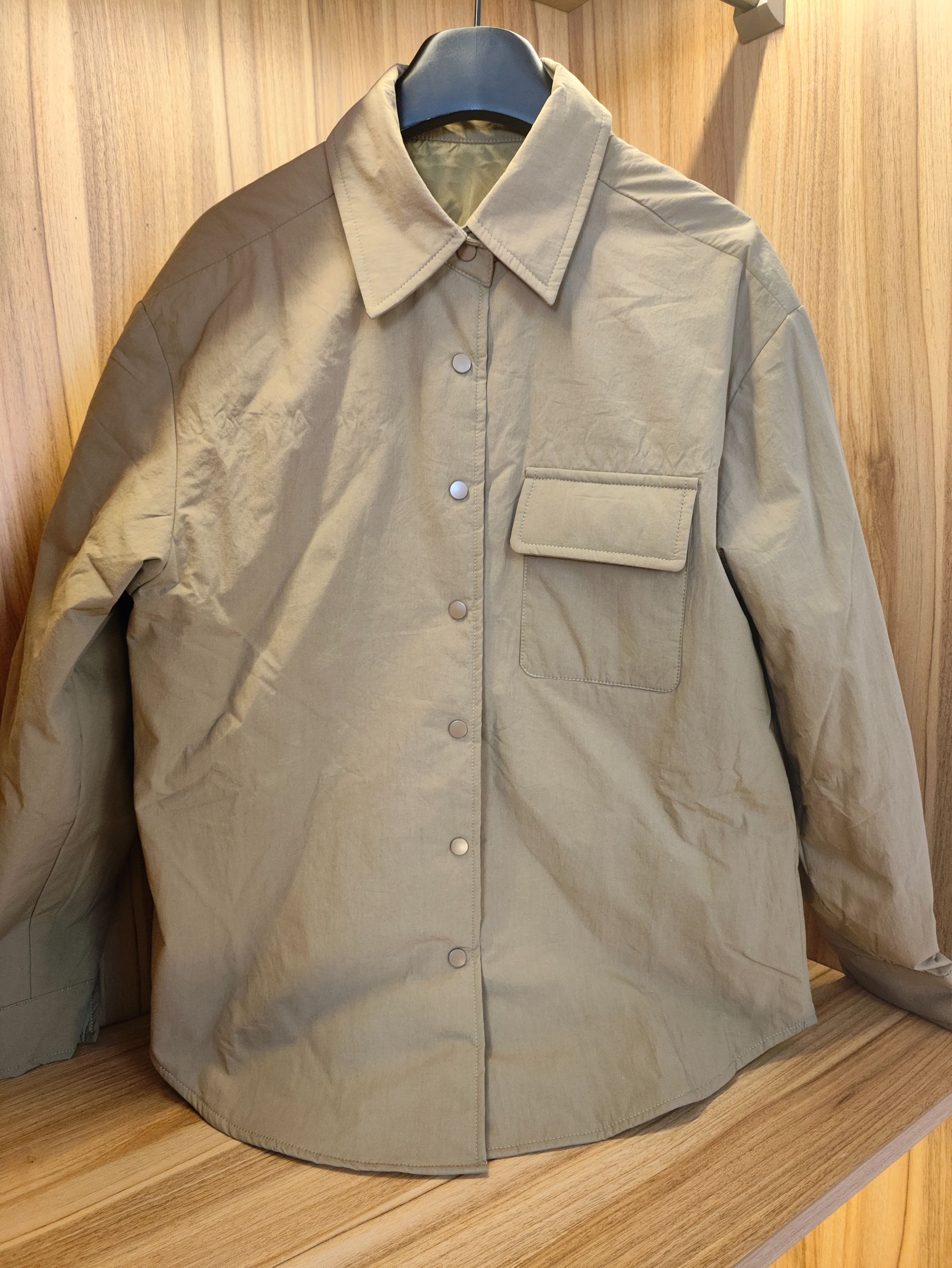 伴月伊人高定款方领口袋款棉服2740