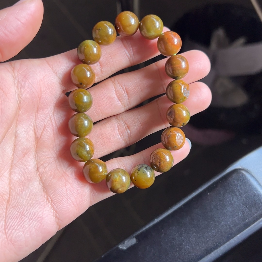 和田玉手链未镶嵌牧*